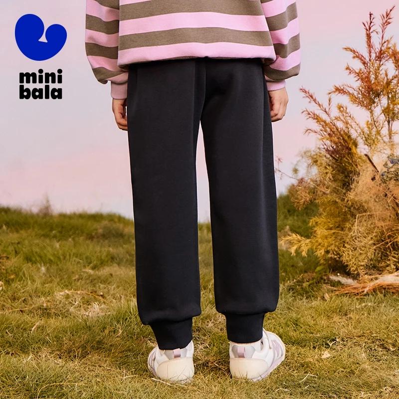 Mini Bala enfants pantalons printemps automne nouveau épais doublé polaire pantalons de survêtement