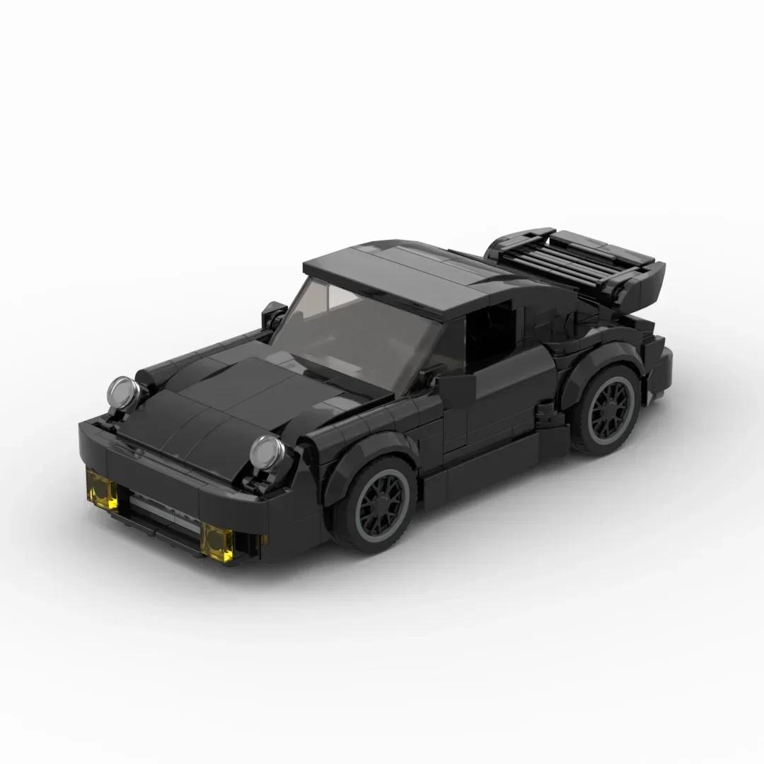 MOC Black Bird (930) blocs de construction de voiture de sport de course Turbo, véhicule de course e