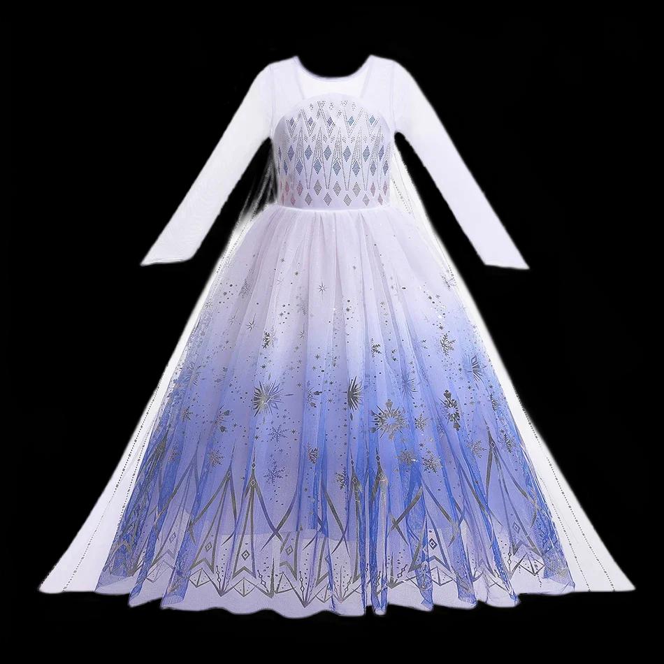 Elsa Anna enfant princesse filles robe Rapunzal enfants Cosplay Halloween robes enfants Costume robe