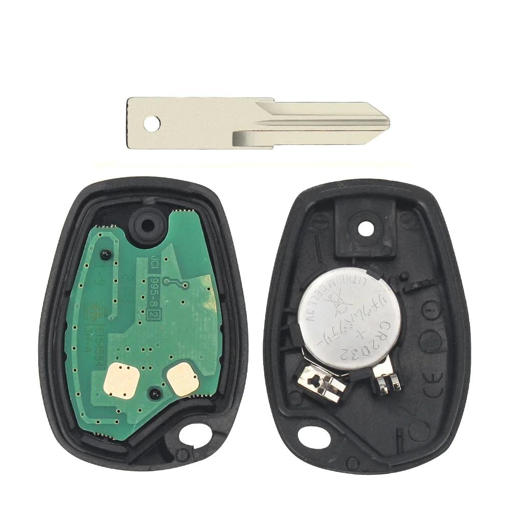 KEYYOU clé de voiture à distance 433MHz pour Renault Trafic Vauxhall Vivaro Sandero Logan symbole Da