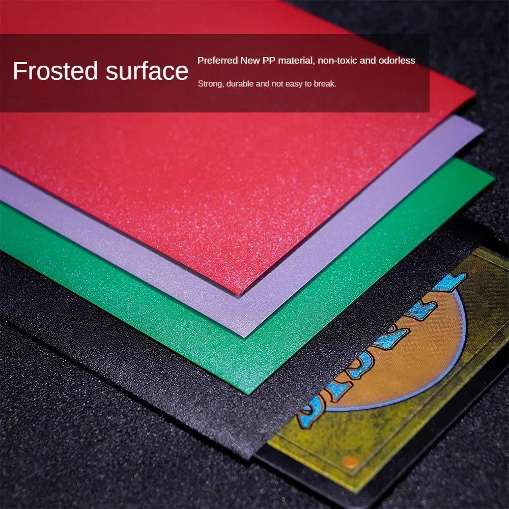 100 pièces 66x91mm mat taille Standard manchons de cartes TCG cartes à collectionner protecteur pour