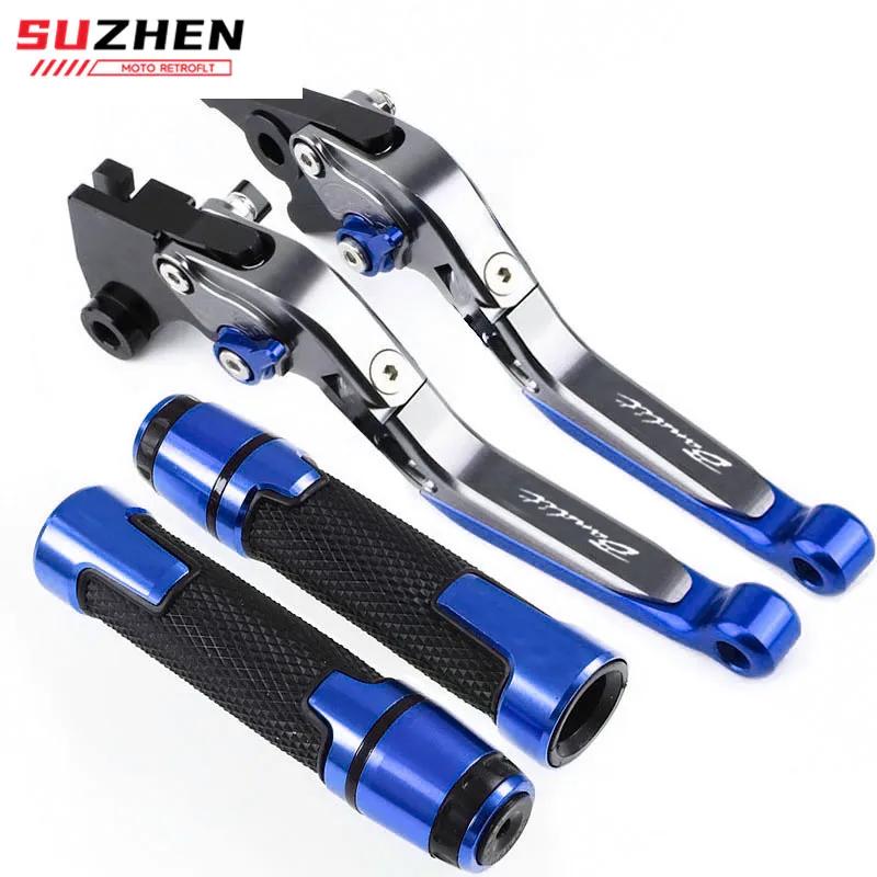 Leviers de frein d'embrayage extensibles pliants pour moto, poignées d'extrémité de guidon pour GSF