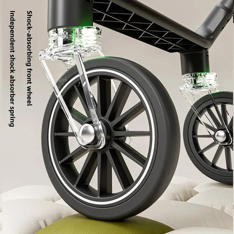 Nouvelle poussette bébé 2025 à vue haute, pliable, rangement à une touche, fonction assise et allong