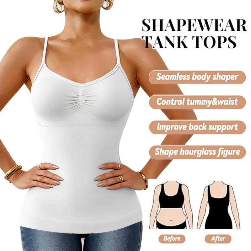 1pc femmes Camisole Shapewear hauts contrôle du ventre intégré soutien-gorge réservoir façonnage cor