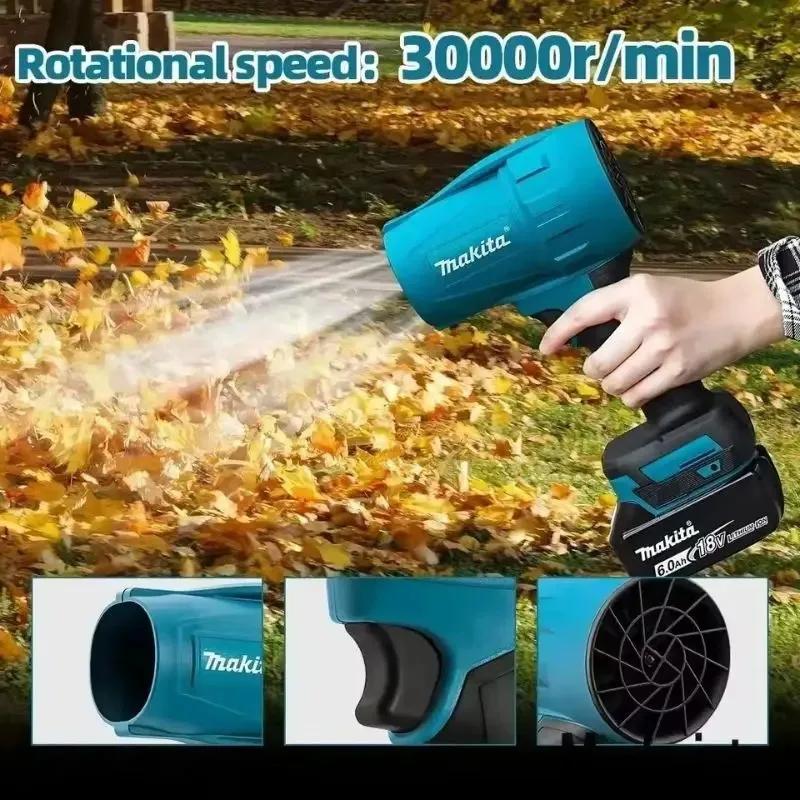 Souffleur à jet électrique portatif Makita 30000RPM sans balais haute puissance, turbo, pour neige,