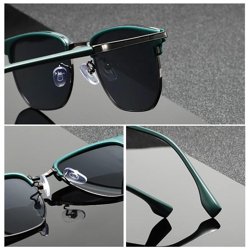 Lunettes de soleil carrées de luxe hommes femmes marque concepteur tendance alliage cadre lunettes d