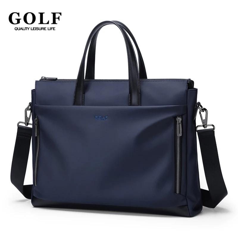 Porte-documents de GOLF en Nylon avec poignée en cuir, sac à bandoulière, sacs pour ordinateur porta