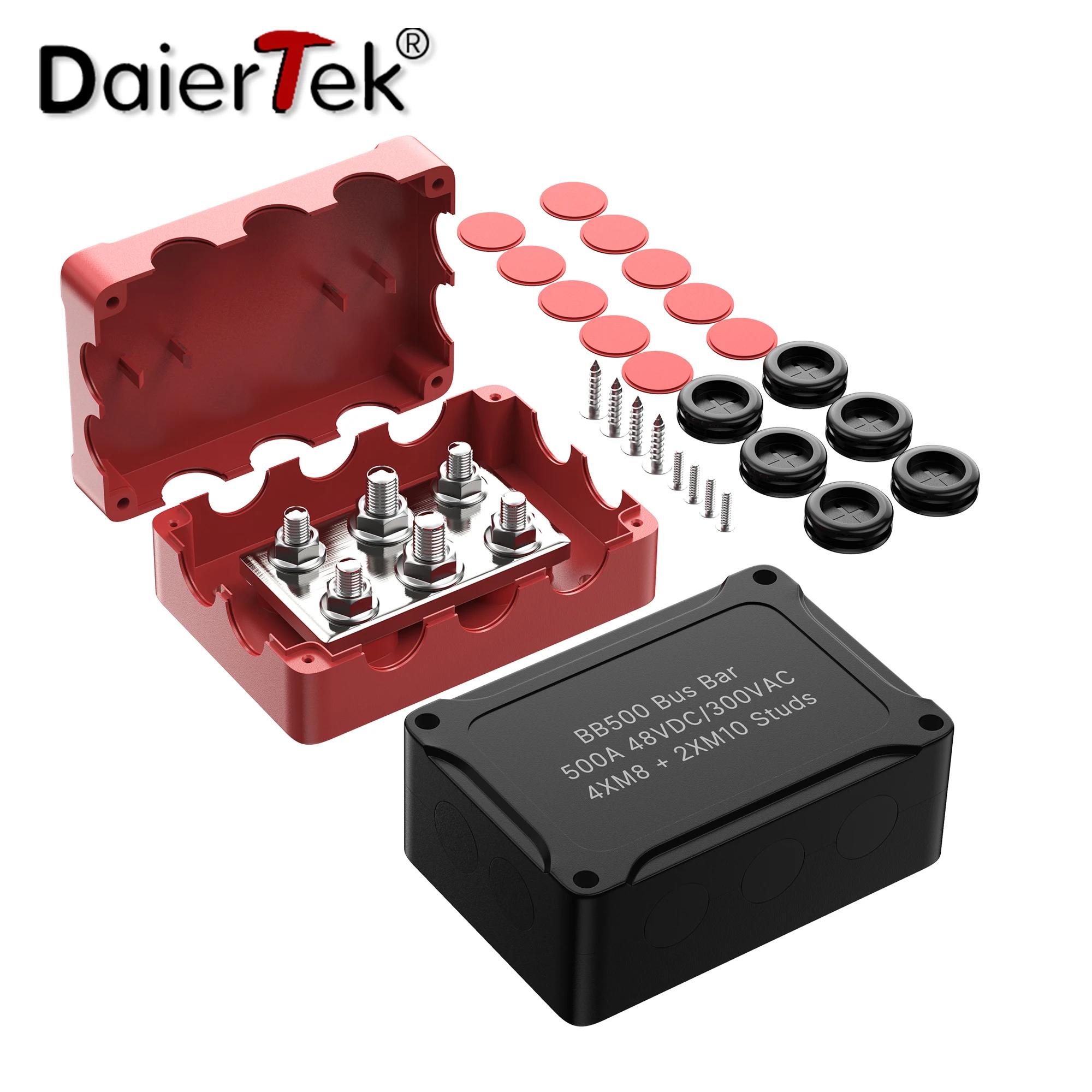 DaierTek 500A barre omnibus marine 48V bloc de Distribution d'énergie automobile grand courant 6 gou