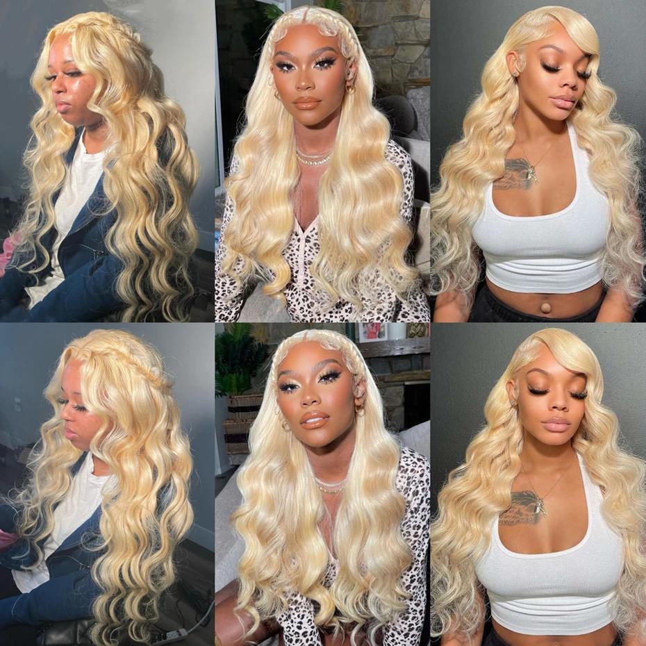 Tissage en Lot Brésilien Naturel Remy Body Wave Blond, Extensions de Cheveux Humains, 36 38 40 Pouce