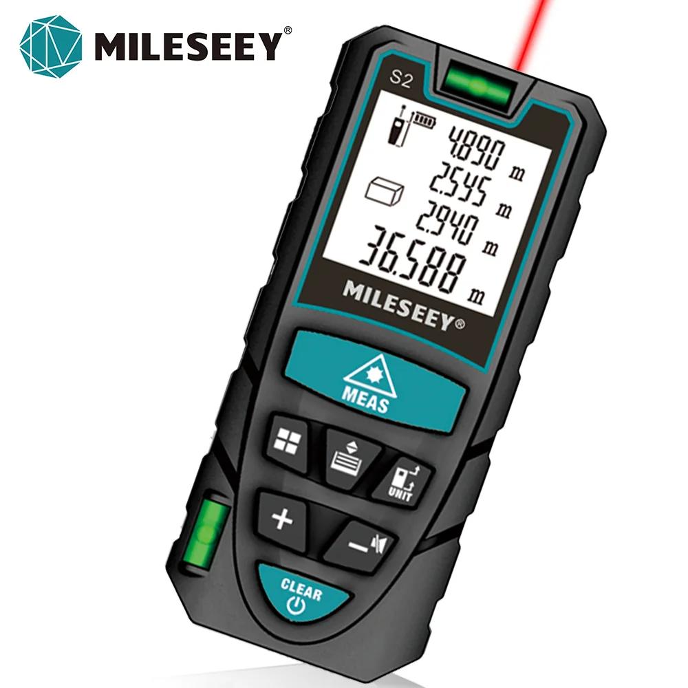 Mètre laser MILESEEY S2 40M 60M 80M 100M 120M, télémètre laser, outil de mesure laser avec fonction