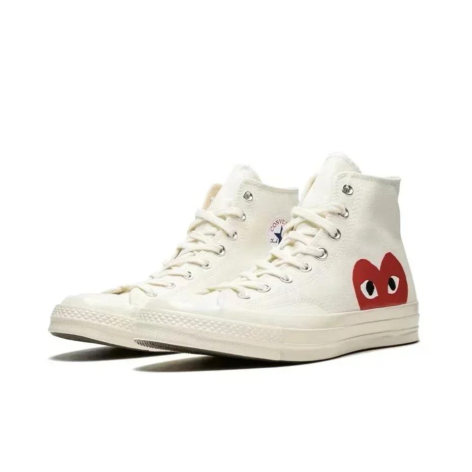 Converse années 1970 Chuck Taylor All Star Hi X CDG hommes et femmes chaussures de skateboard basket