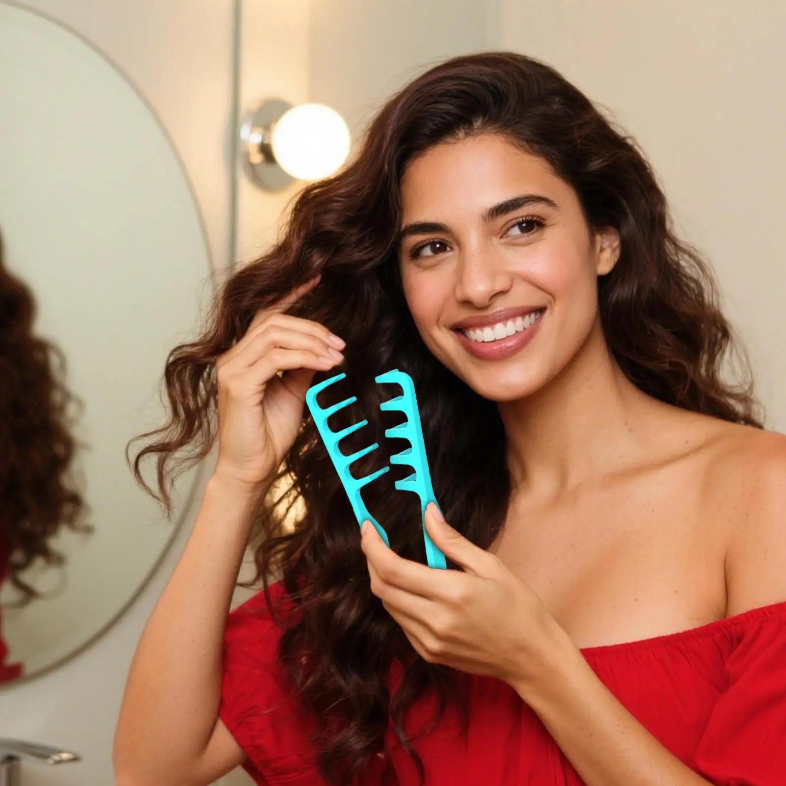 Peigne à dents larges, pour cheveux bouclés, outil de volumisation pour le Volume et le toilettage,