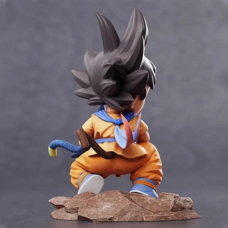 Dragon Ball enfance petit Goku câlins PVC modèle Statue-Puer Ya Mu thé petit follower Figure Collect