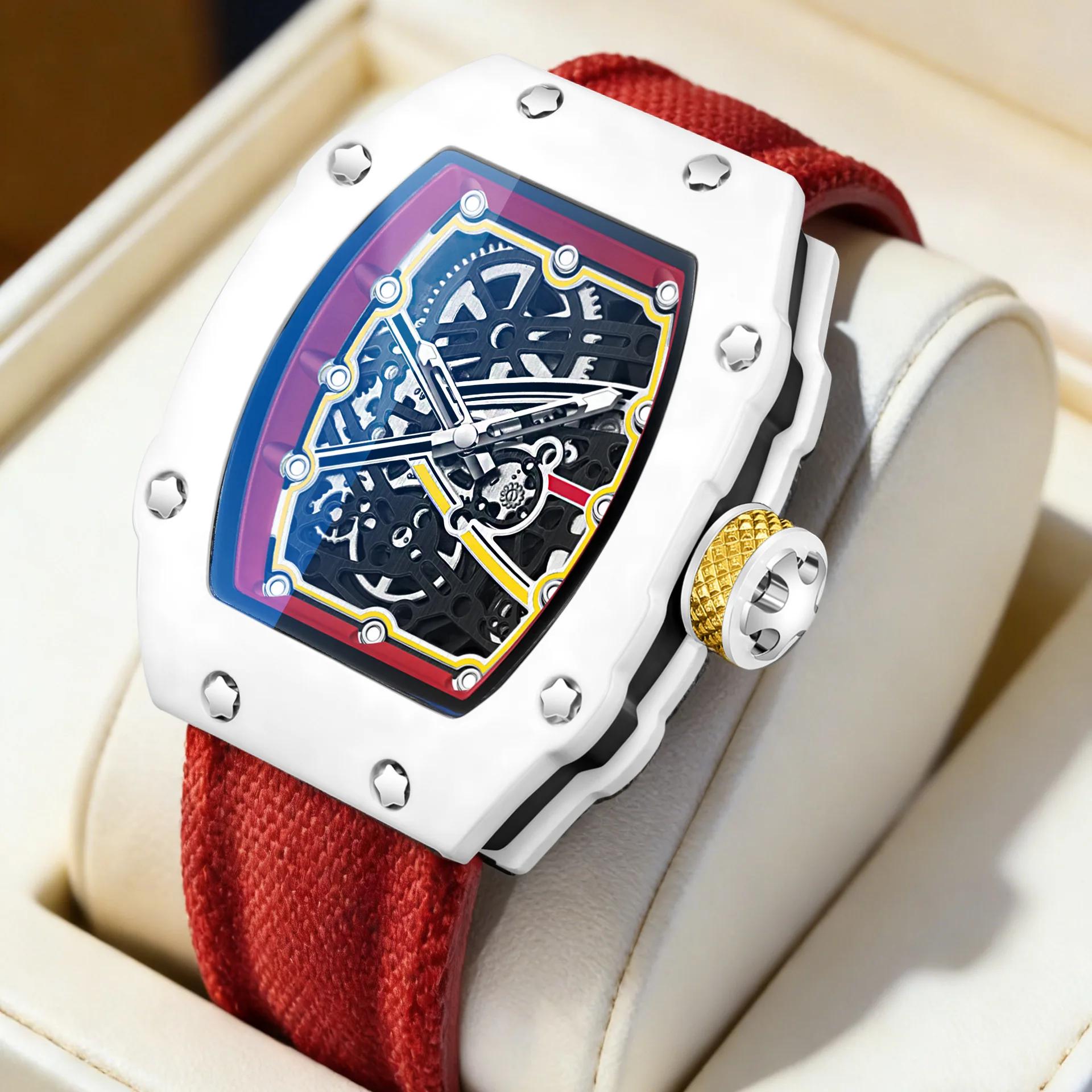 Nouvelle montre à quartz pour homme, ultra-fine, de forme cylindrique, best-seller, tendance, montre