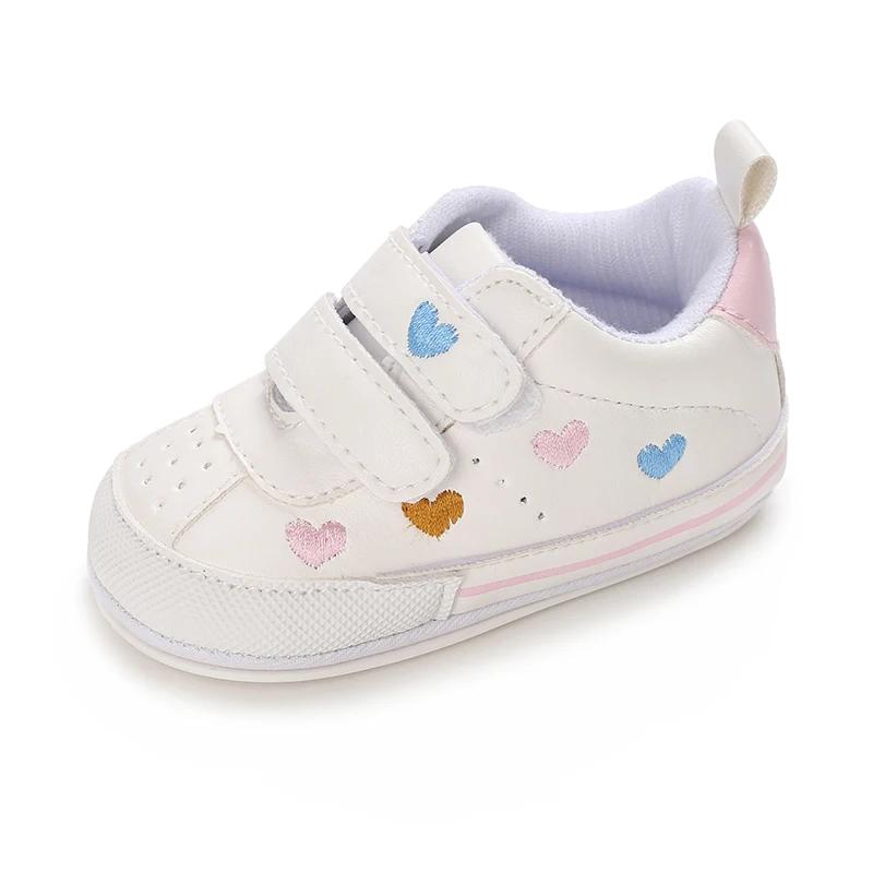 Chaussures décontractées pour bébé fille, jolies baskets à semelle souple, pour les premiers pas de