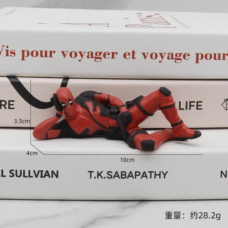 6 décoration de bureau Deadpool voiture bureau à domicile Marvel 8 cm X-MAN drôle mignon Figure modè