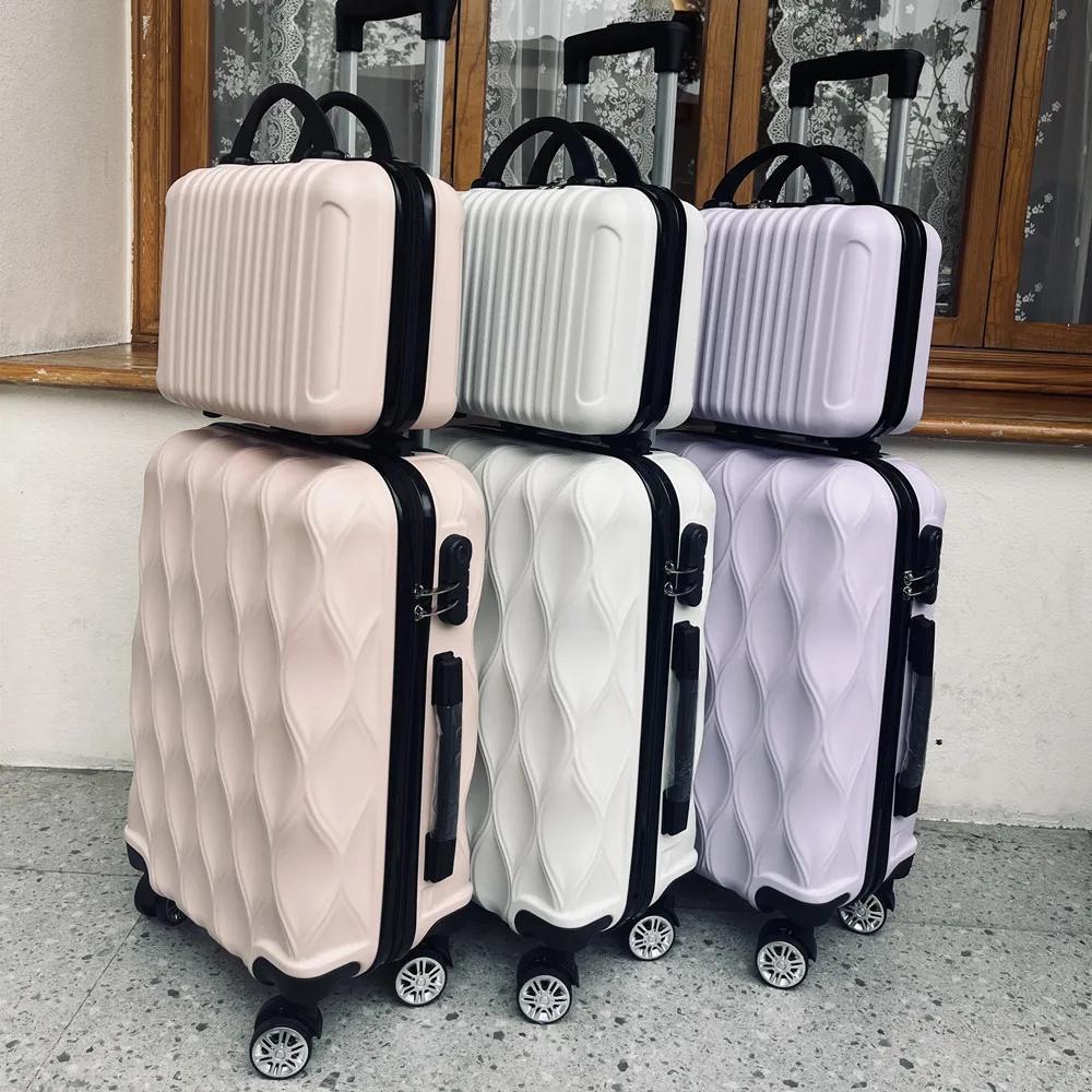 Ensemble de bagages 2 pièces, valise cabine 20 pouces, petit ensemble de valises portables 14 pouces