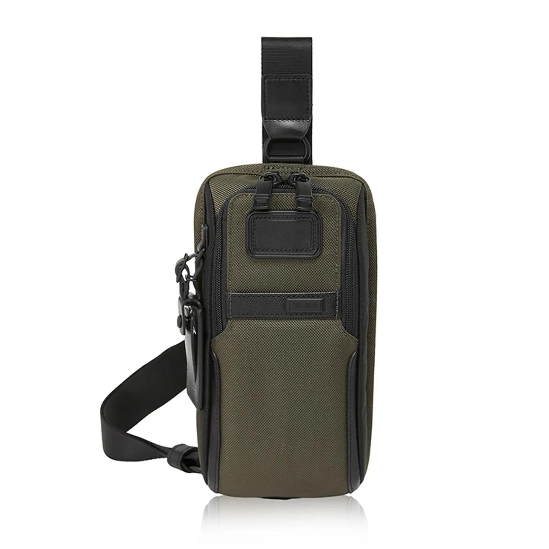 Sac à bandoulière pour hommes, sac de poitrine en nylon durable, multi-poches, sac de voyage d'affai