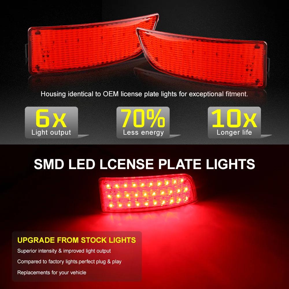 Feux de stop arrière à LED, 2 pièces, lumière de réflecteur de pare-chocs arrière pour Mercedes Benz