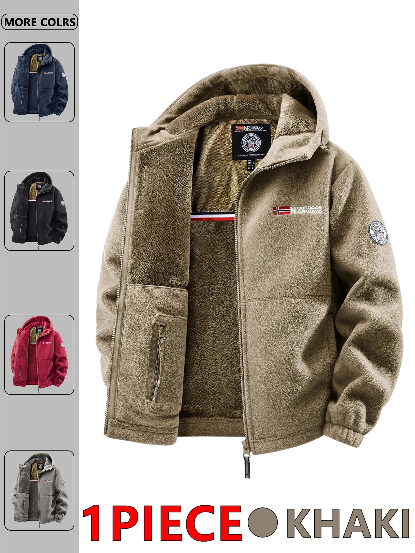 Veste à capuche d'extérieur d'automne et d'hiver pour hommes, adaptée à un usage quotidien à la mais