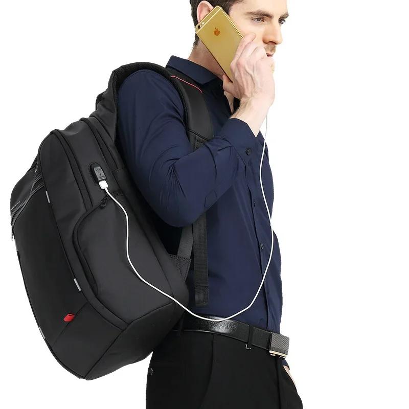 Kingsons-Sac à dos étanche pour homme et femme, avec chargeur USB, pour l'école, antivol, pour ordin