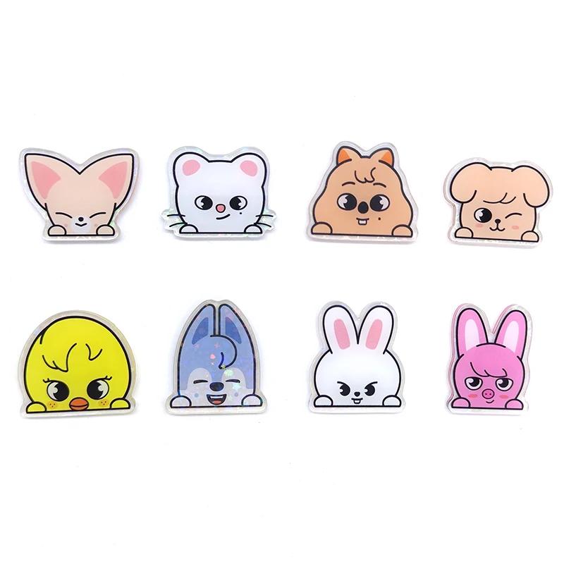 Broche en acrylique KPOP, accessoires mignons à la mode pour vêtements et sacs à dos, cadeaux pour f