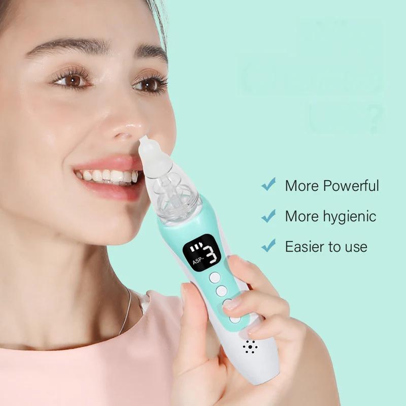 Aspirateur nasal électrique rechargeable pour bébé 2026 - Prévention congestion nouveau-né - Suction nasale