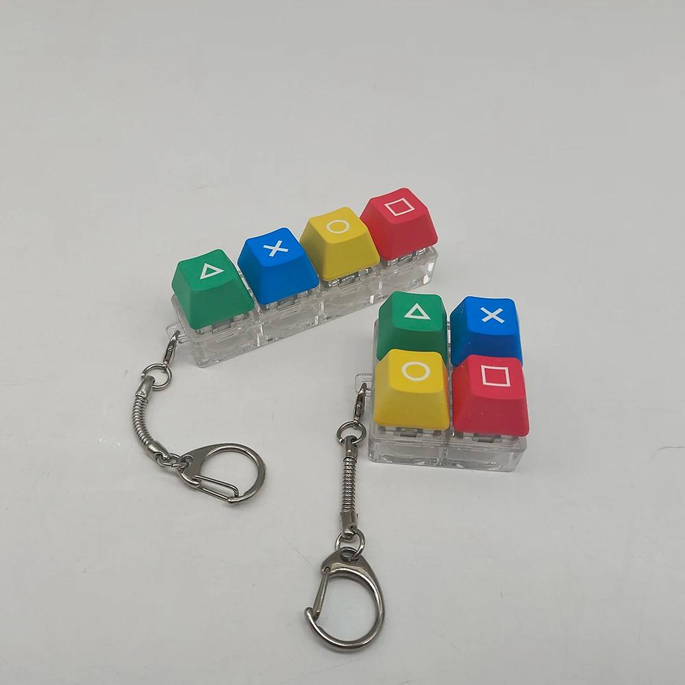 Clavier mécanique clé capuchon arbre testeur porte-clés porte-clés doigt presse Dlow pression jouet