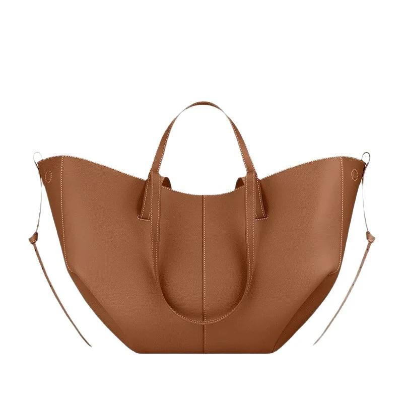 Nouveau sac fourre-tout en cuir grande taille pour femmes, sac à main Niche féminine, sac à bandouli