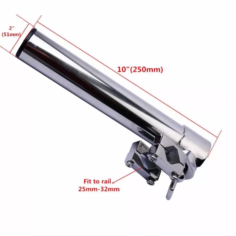 Support de canne à pêche pour bateau, acier inoxydable 316, à pince, dosette de canne à pêche pour y