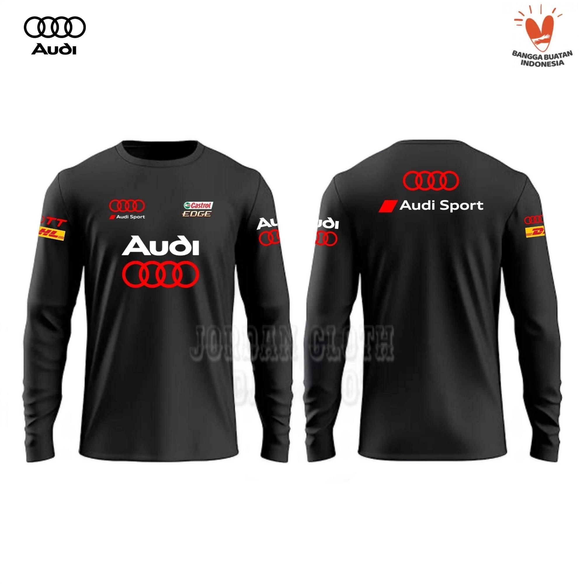 Audi Sports Car Team T-shirts à manches longues pour hommes et femmes, usage quotidien, mode de rue