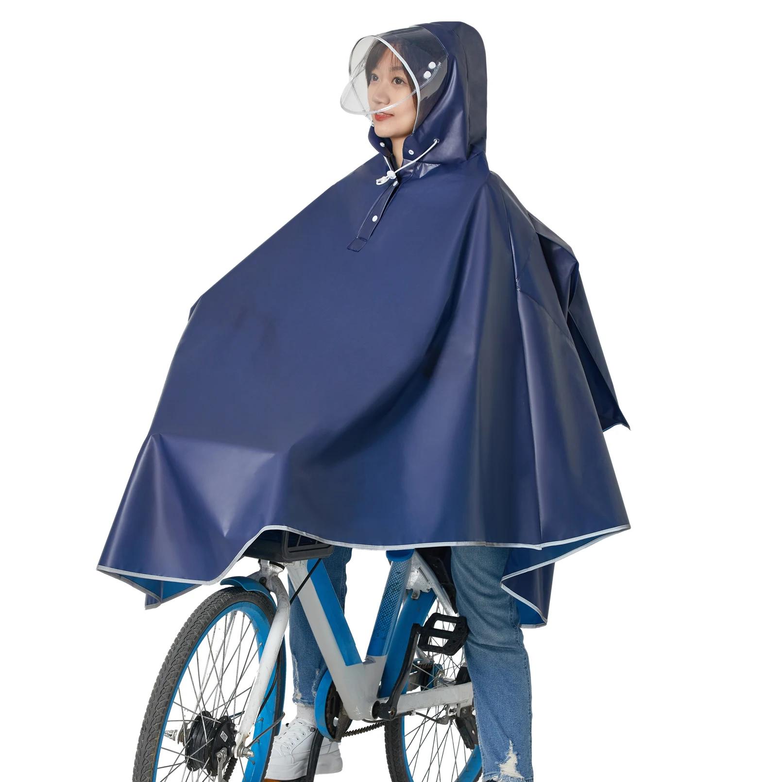 Poncho de pluie imperméable pour vélo et femme et homme, léger et réutilisable, Capes de pluie à cap