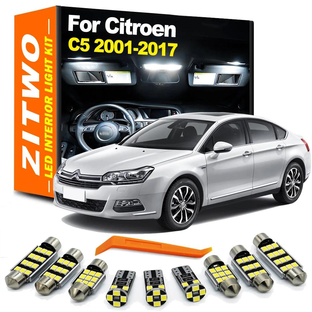 ZITWO – Kit de lampes de lecture d'intérieur, 15 pièces, Canbus, LED sans erreur, pour citroën C5 I