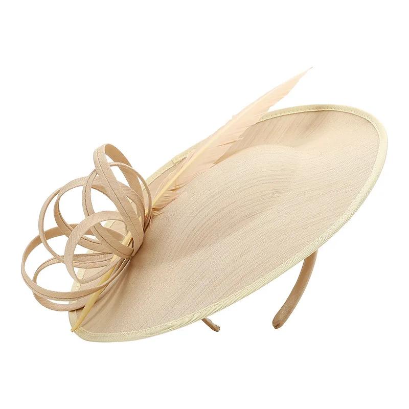 Marque qualité 2025 grandes plumes Fascinator bandeaux pour femmes printemps course de chevaux Cockt