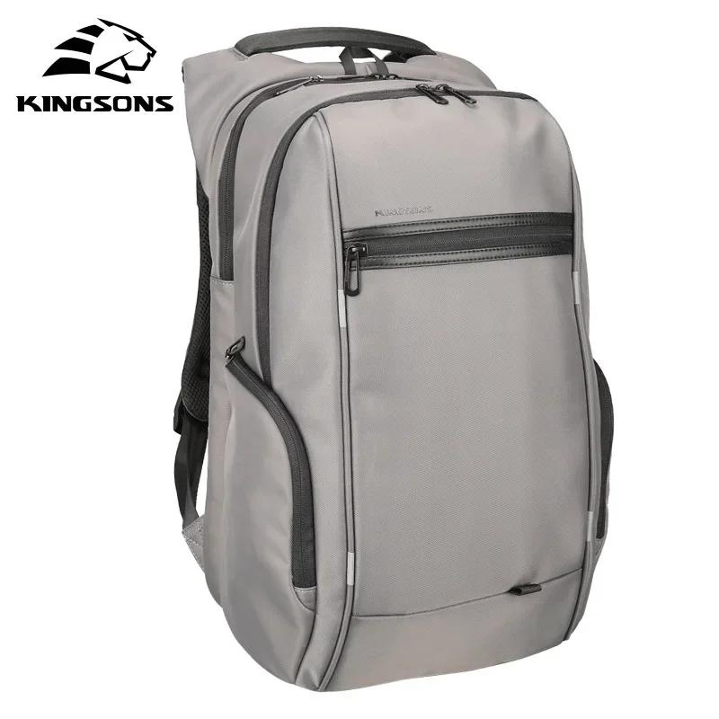 Kingsons-Sac à dos étanche pour homme et femme, avec chargeur USB, pour l'école, antivol, pour ordin