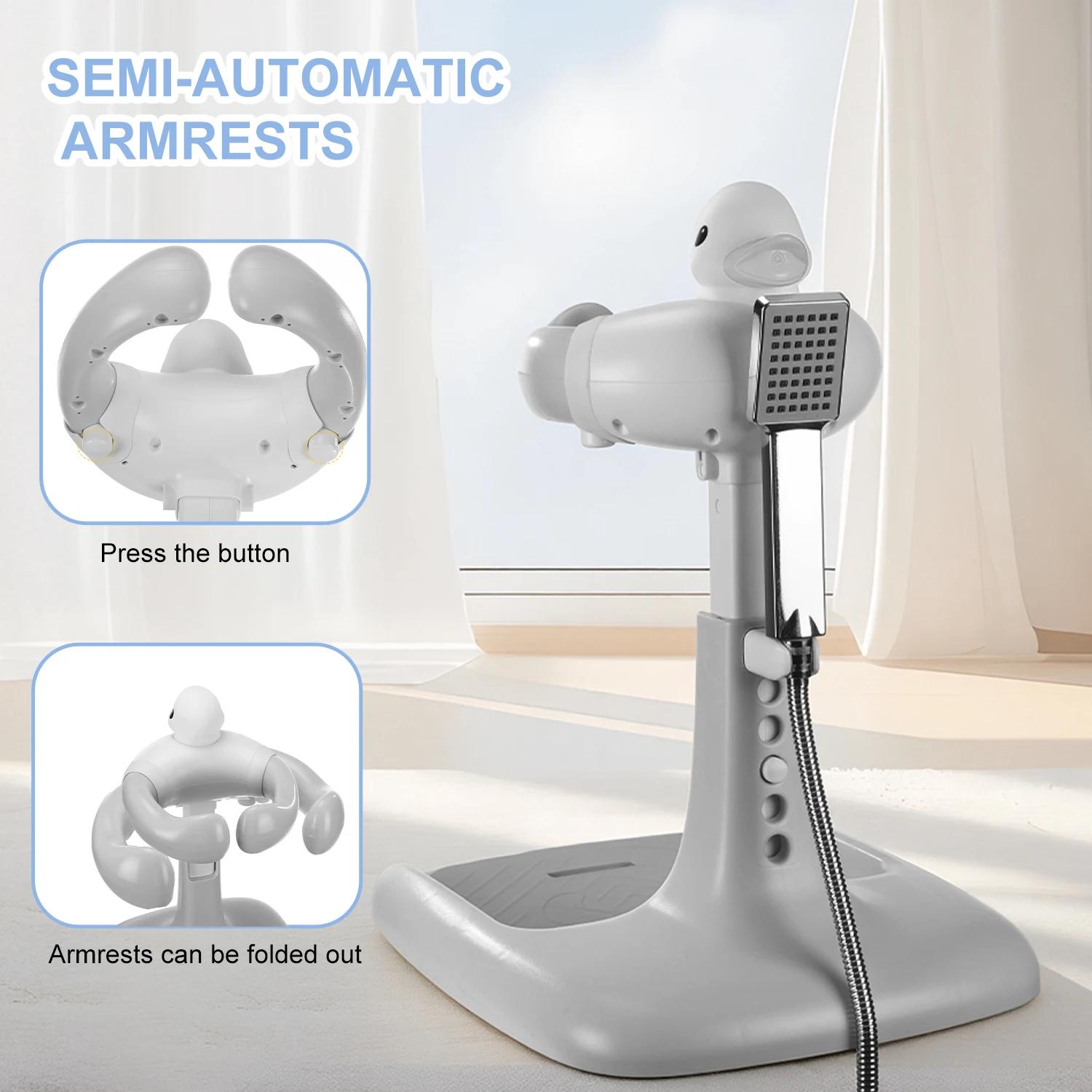 Support de douche pour bébé réglable avec base antidérapante
