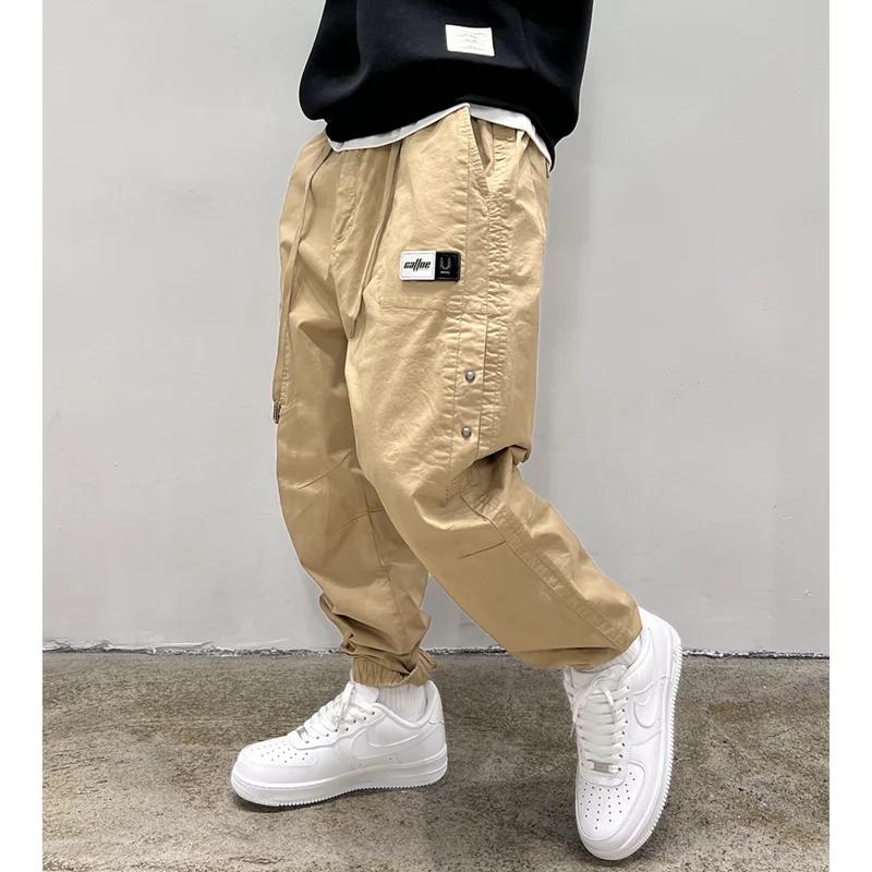 BM extérieur Baggy Cargo pantalon hommes vêtements mode coréenne Sport Joggers Harajuku pantalon de