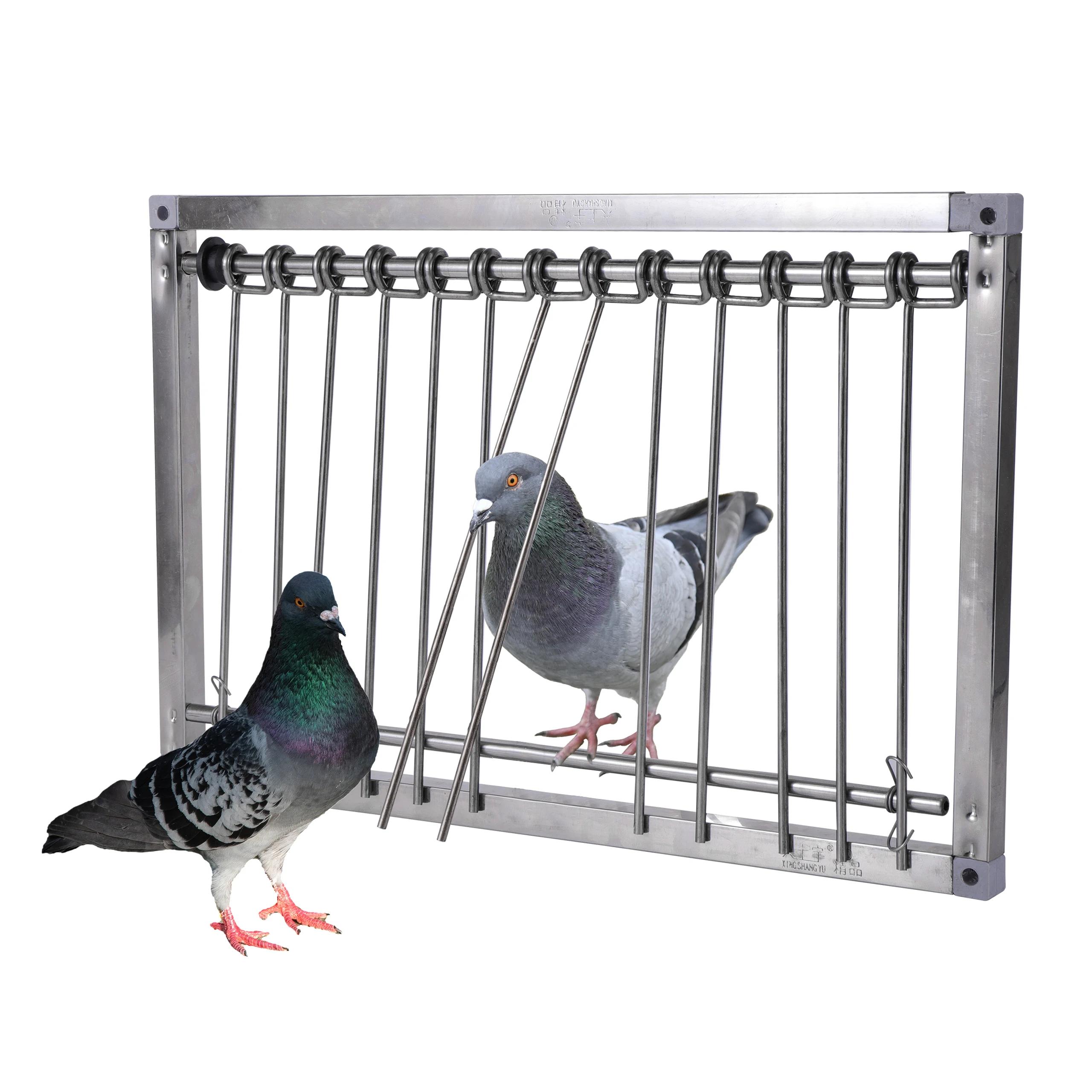 Piège à queue d'aronde en acier inoxydable, 1 pièce, porte de Pigeon, cadre métallique, fournitures