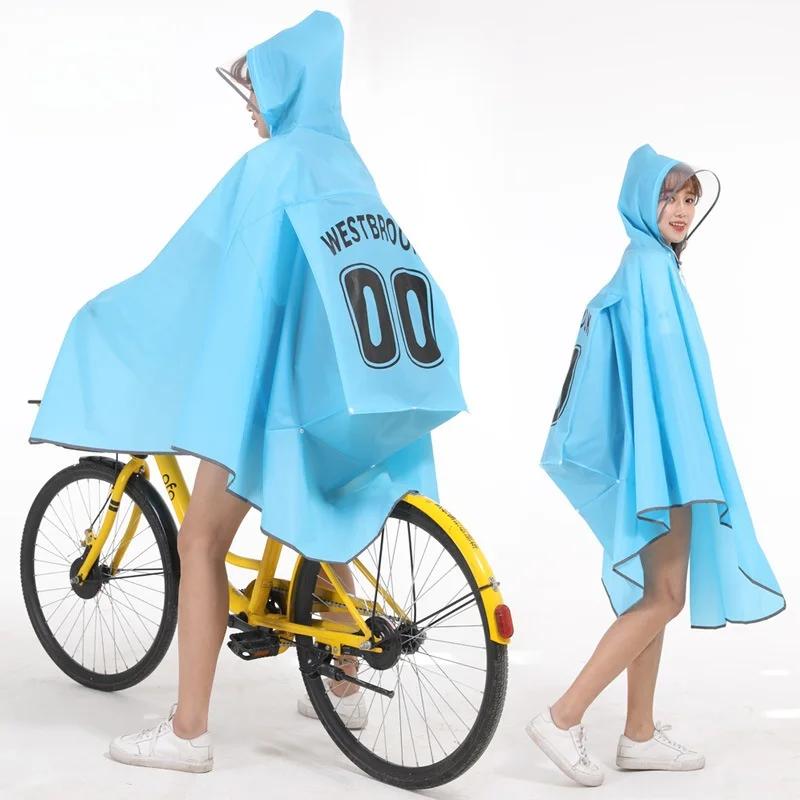 EVA imperméable pour vélo cyclisme Poncho sac à dos conception adulte vêtements de pluie bande réflé