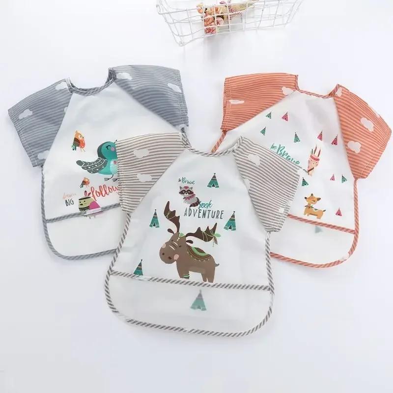 Vêtements de rot imperméables pour garçons et filles de 0 à 3 ans, Smock d'alimentation, tablier d'a