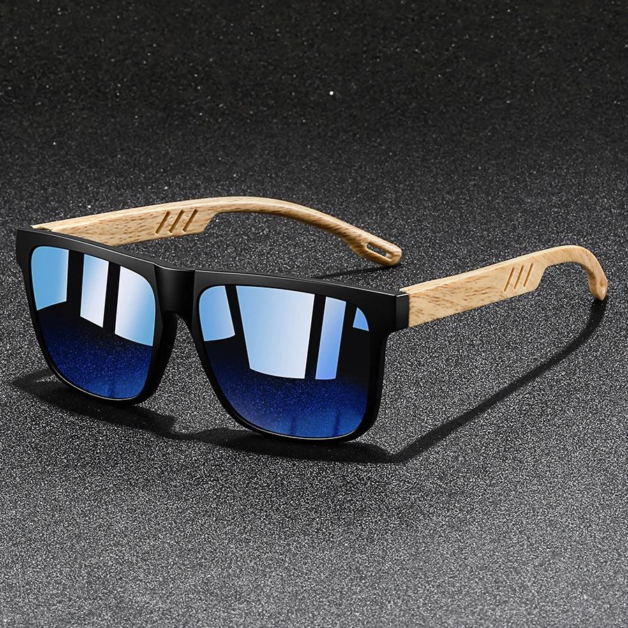 Mode Vintage carré cadre carré lunettes de soleil hommes femmes pêche conduite homme marque de luxe