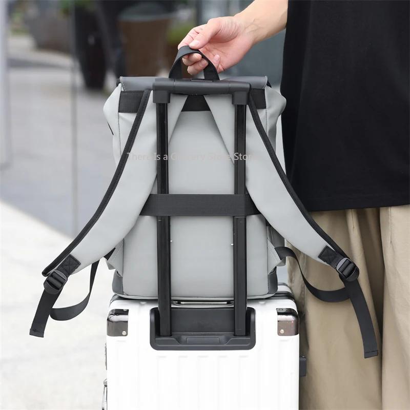 Sac à dos urbain pour homme avec chargement USB, sac à dos imperméable pour ordinateur portable, gra