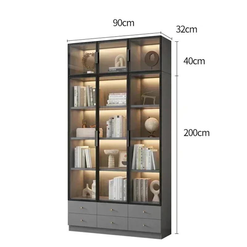 Bibliothèque moderne du milieu du siècle, étagère de rangement, bibliothèque murale flottante, prése