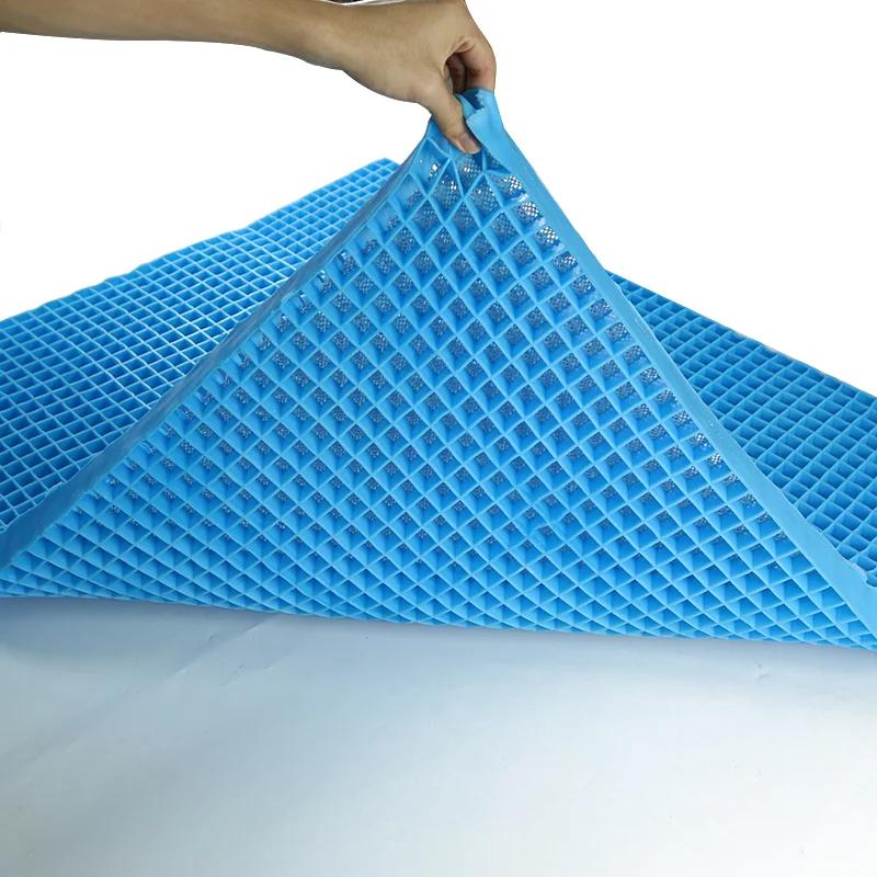 Surmatelas de lit de refroidissement en Silicone, grille de Gel TPE élastique polymère personnalisée