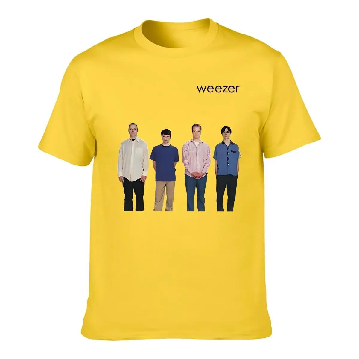 Weezer 1994 album bande impression T-shirt hommes été hip-hop rue décontracté ample T-shirt surdimen