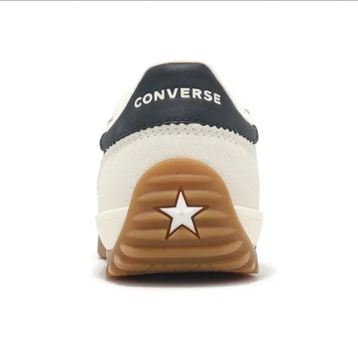 Converse Run Star formateurs hommes et femmes chaussures de Skateboard cuir antidérapant bas en plei