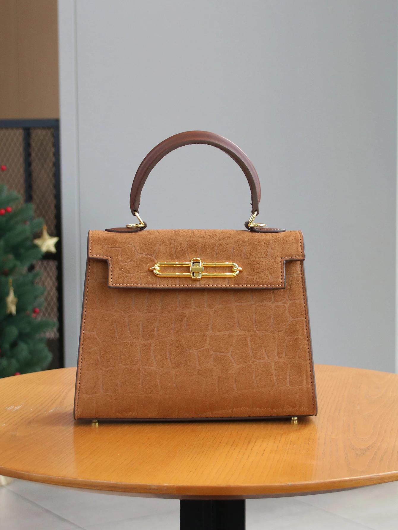 Automne/hiver 2025 rétro motif crocodile givré haut de gamme mode dames sac tempérament banlieue sac