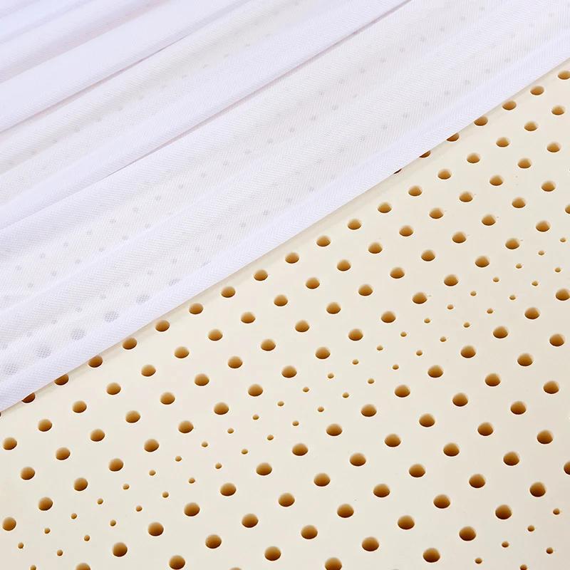 Matelas en latex naturel 100% thaïlandais avec housse, matelas en caoutchouc naturel pur, lit épais