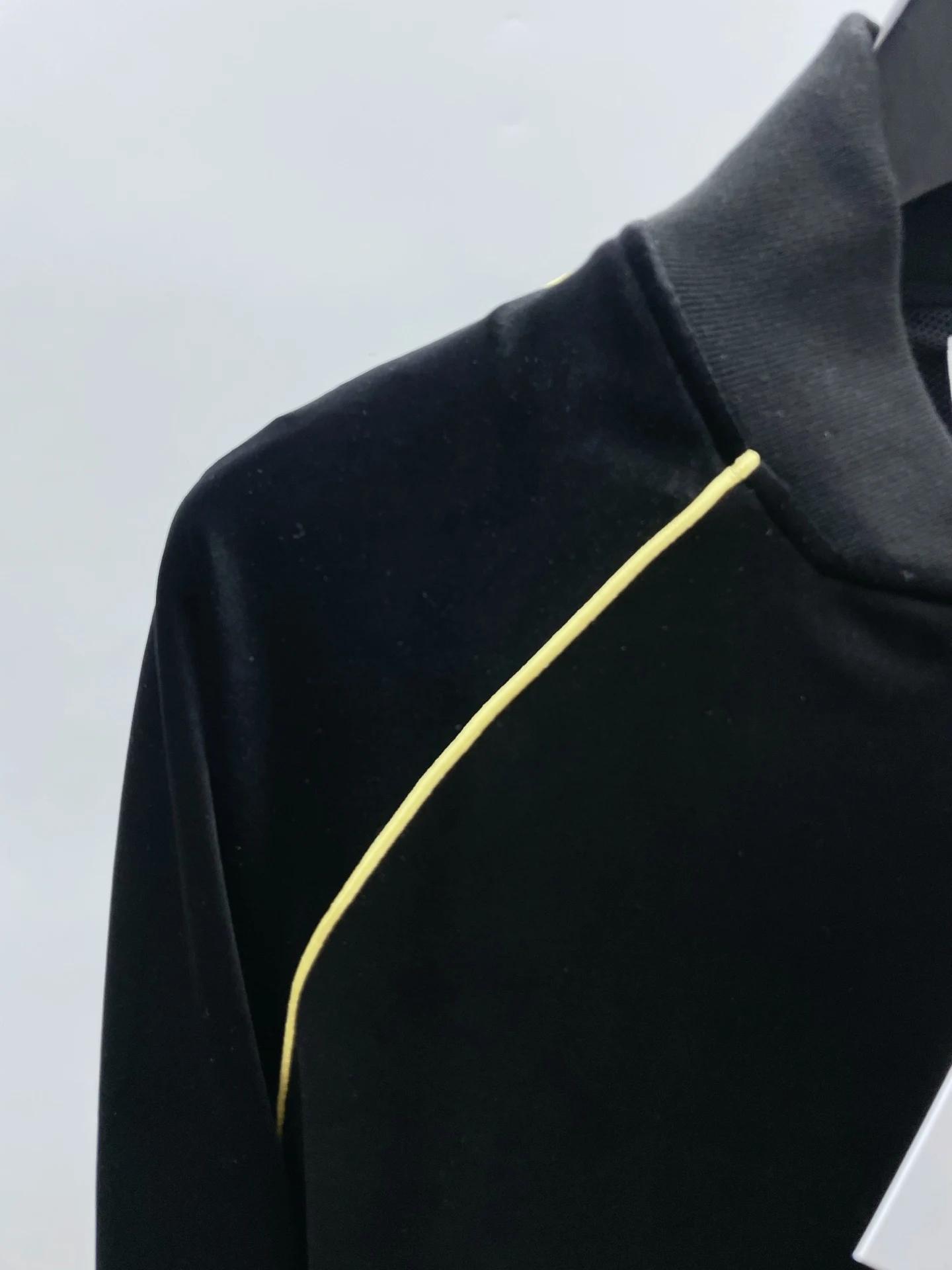 Nouvelle Version 2025 – Blouson Unisexe en Velours avec Logo Casinoblank et Bande Textile, Coupe Amp