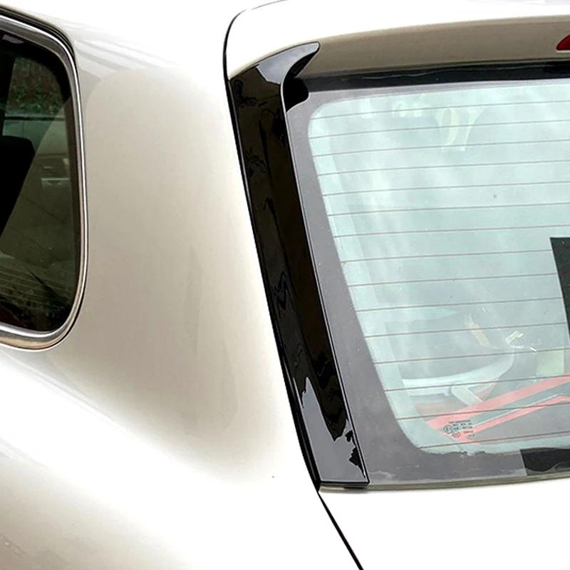 Pour Volkswagen VW Touareg noir brillant voiture fenêtre arrière becquet latéral ABS becquets sépara